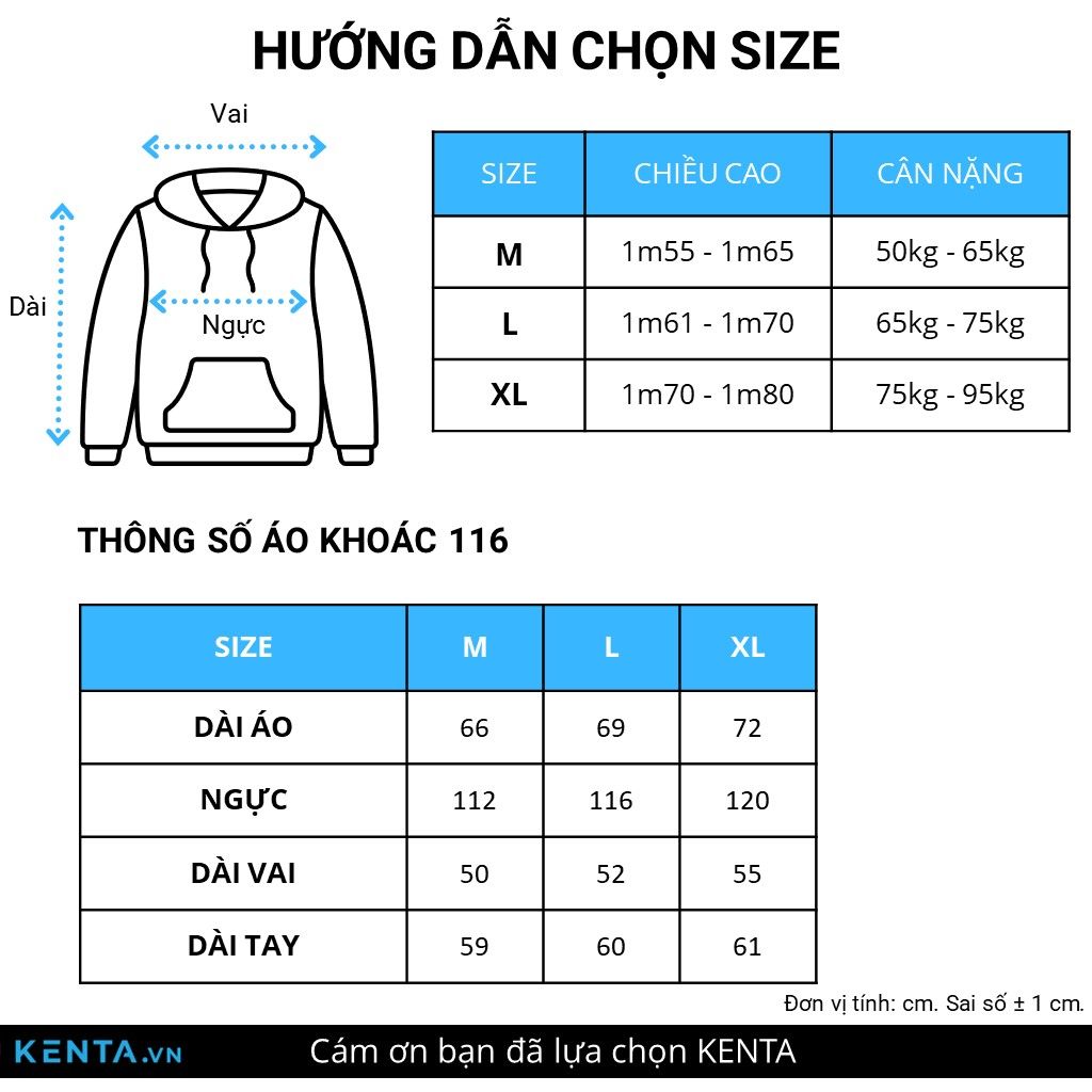  Áo Khoác Nỉ Có Nón Regular AKN0116 